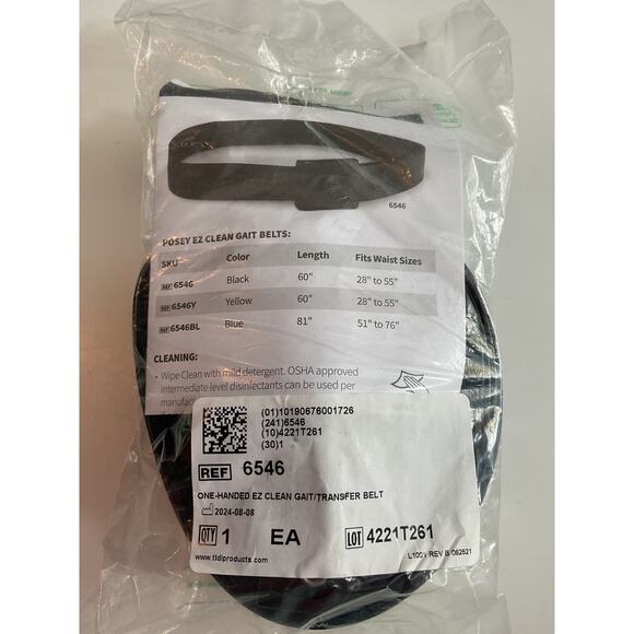 NIP 60 Inch Posey Gait Belt for Seniors Durable Fall Risk Prevention Comfortable - Picture 2 of 4